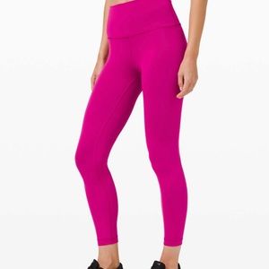 Lululemon Wunder Train High Rise Tight 25” Leggings Ripened Raspberry Size 0